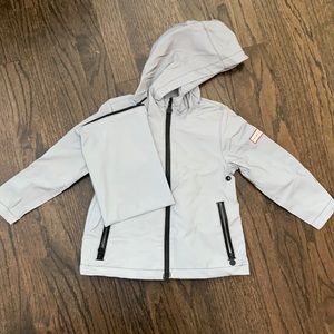2T Hunter reflective rain coat